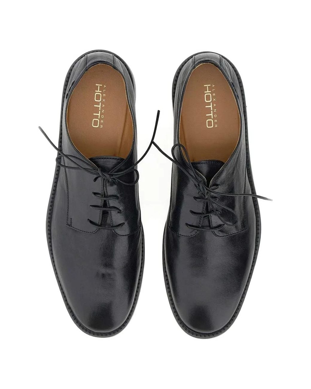 Alexander Hotto White Lace-Up Leather Shoes for men