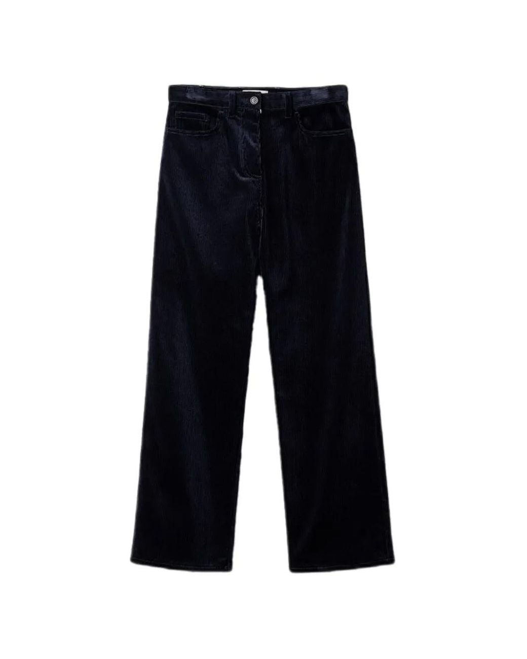 Miu Miu Blue Corduroy Pants