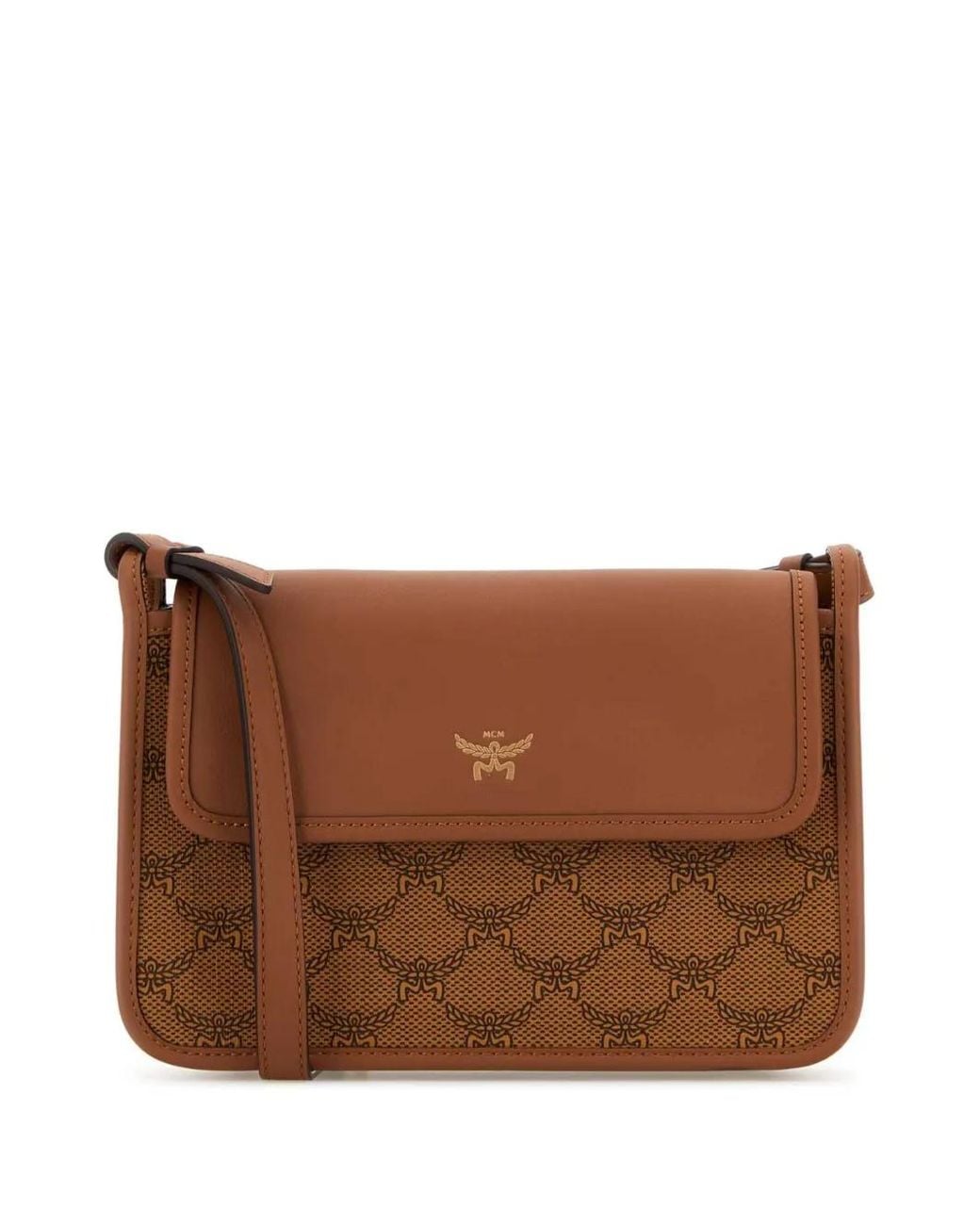 MCM Brown Small Himmel Cross Body Bag