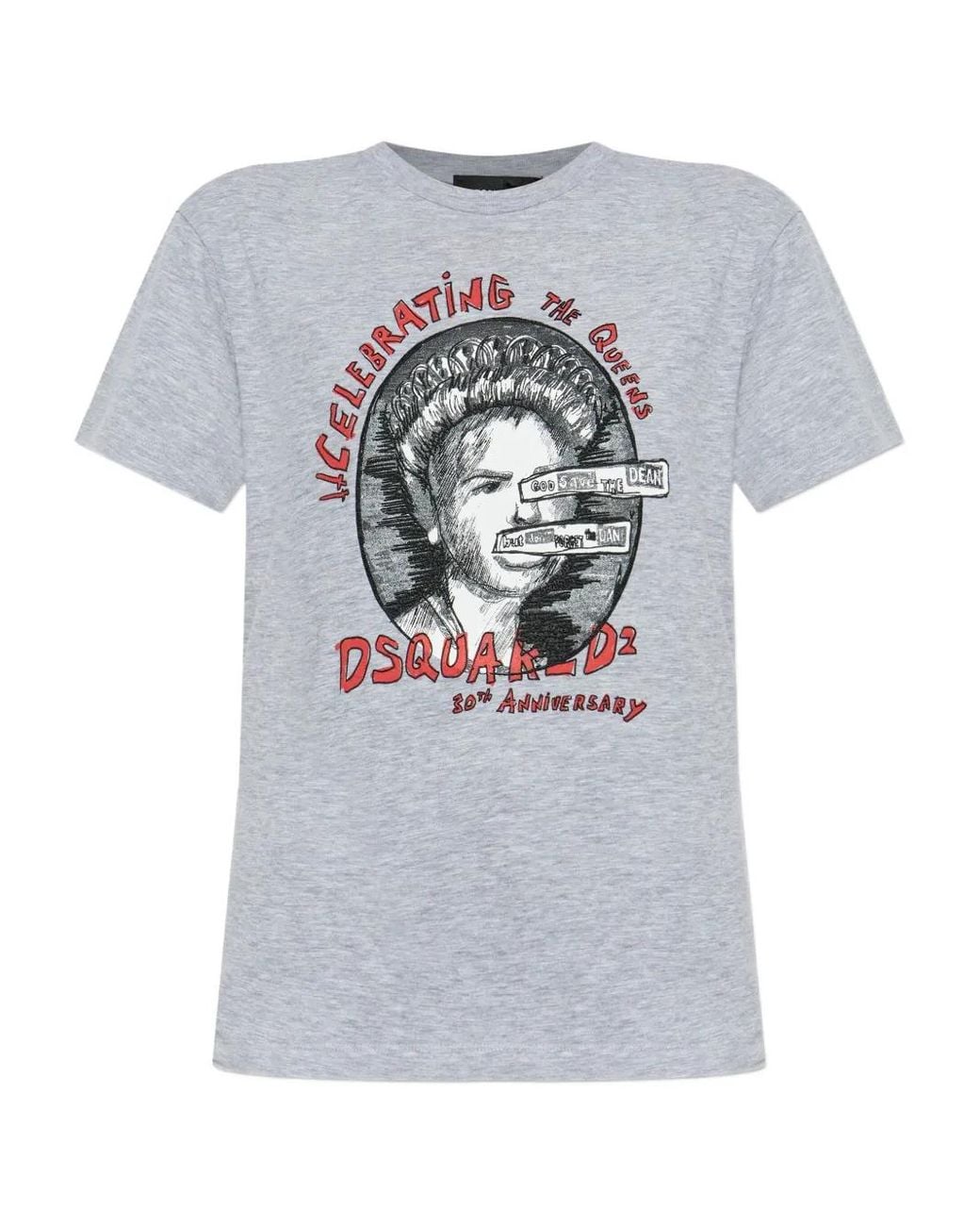 DSquared² Gray Cotton T-Shirt