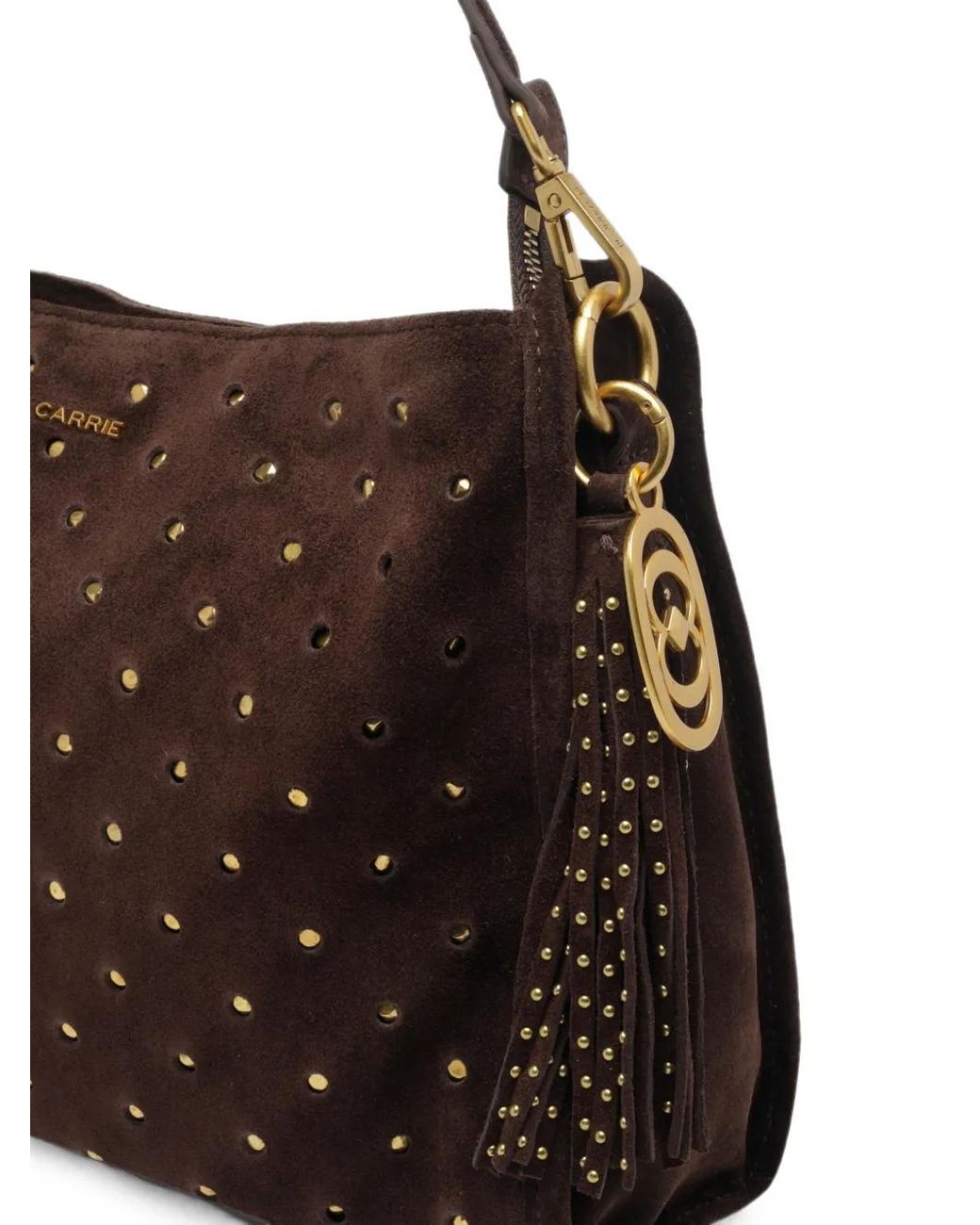 La Carrie Brown Downtown Strass-Embellished Shoulder Bag