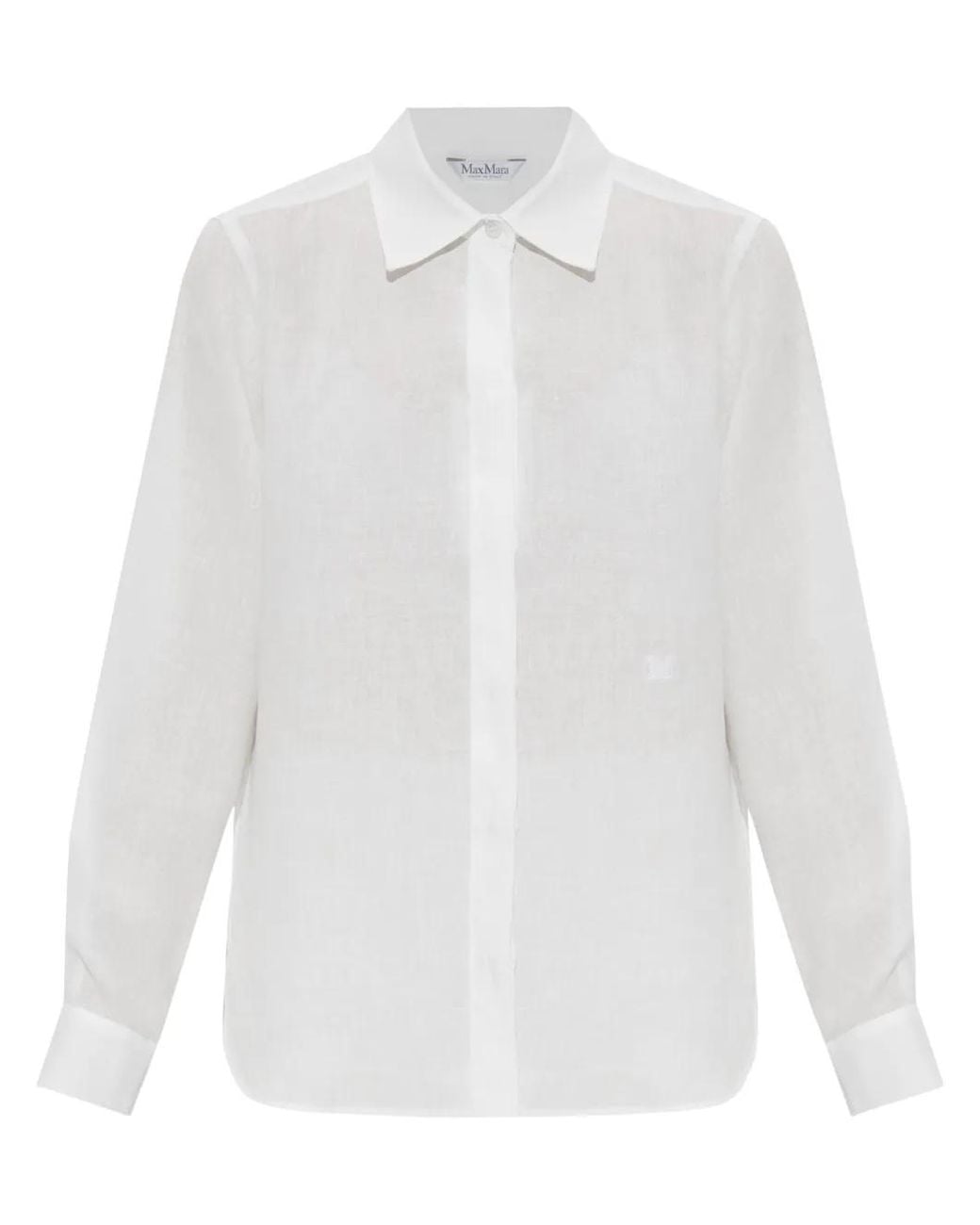 Max Mara White Abisso Linen Shirt