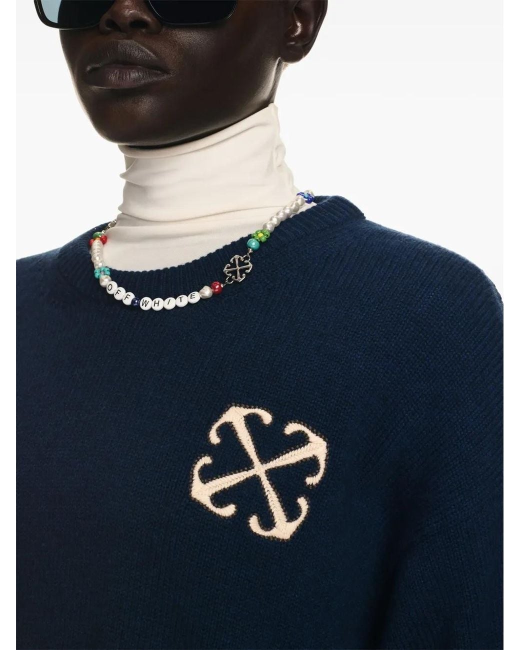 Off-White c/o Virgil Abloh Blue Off- Sweaters