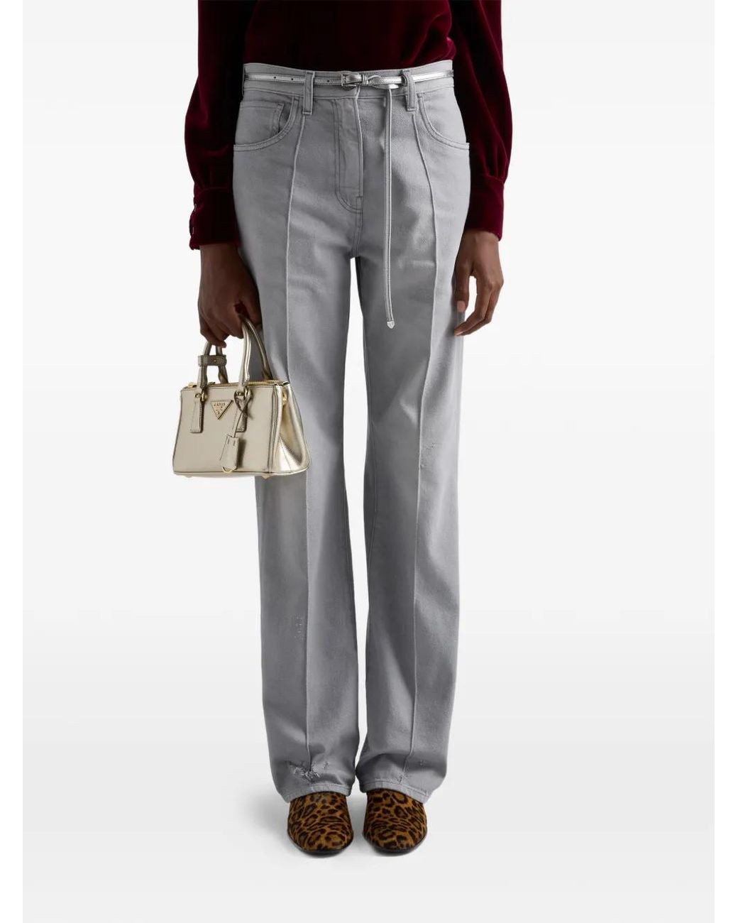 Prada Brown Printed Chelsea Boots