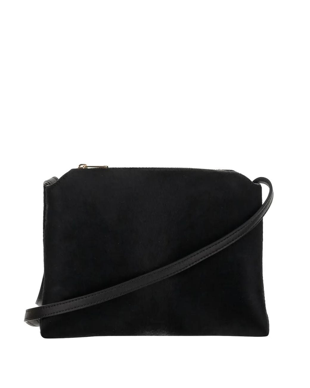 Khaite Black Leather Crossbody Bag