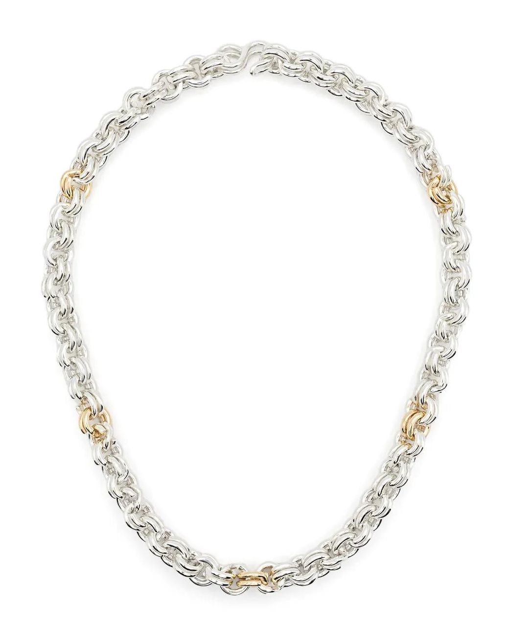 OUIE White 14K Keychain Necklace for men
