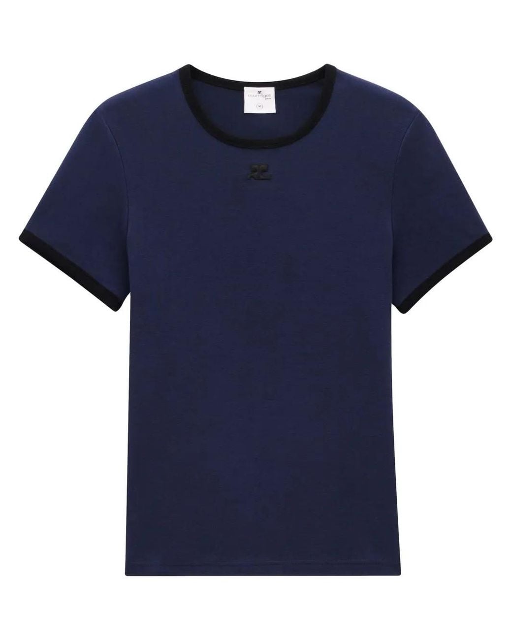 Courreges Blue T-Shirts And Polos for men