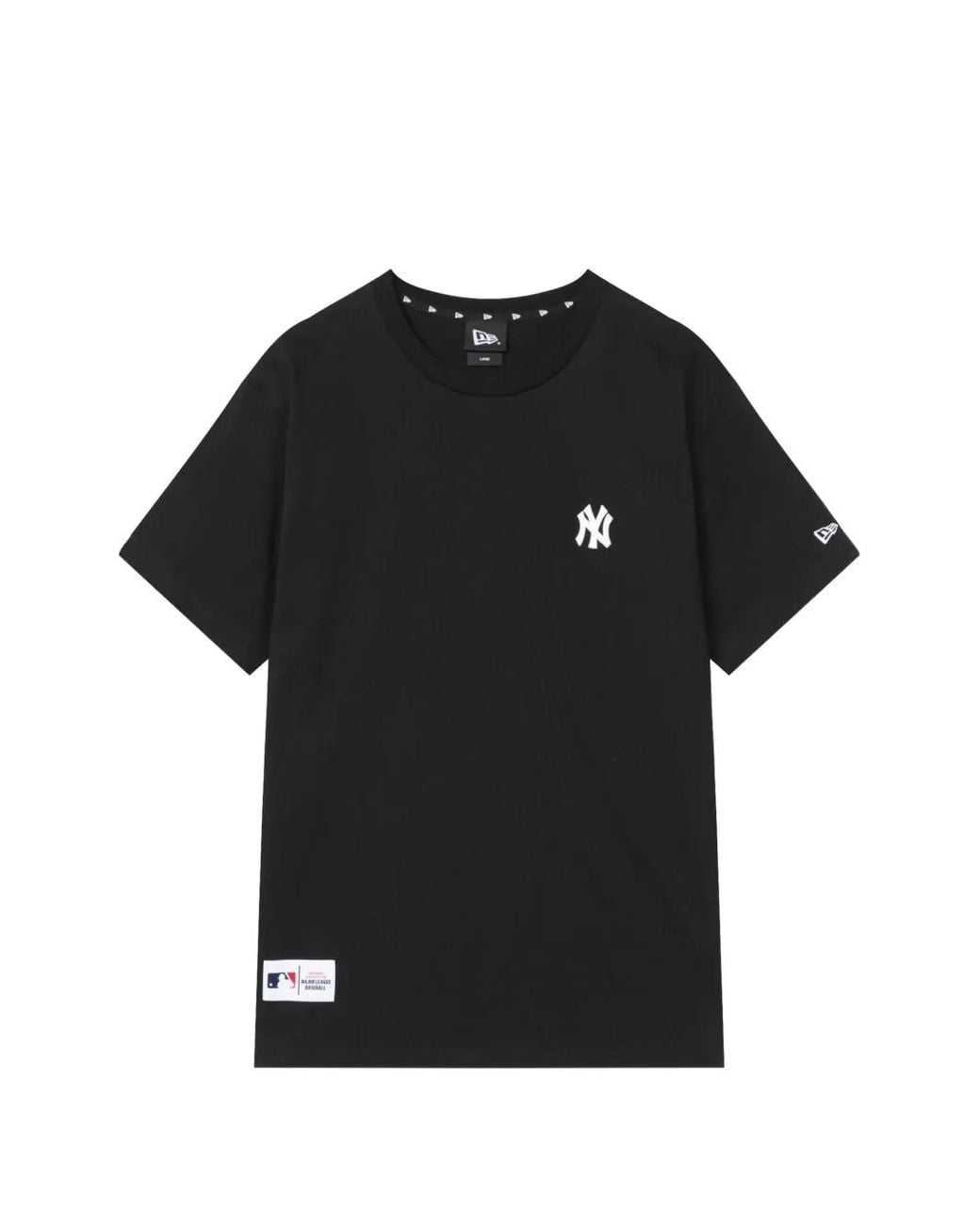 KTZ Black New York Yankees Logo-Embroidered T-Shirt for men