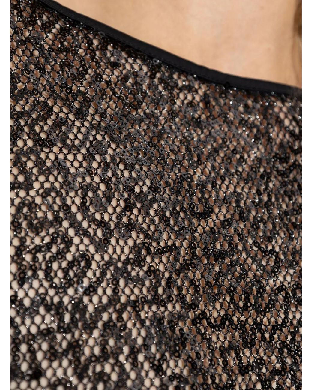 Top Con Lentejuelas Gestuz de color Black