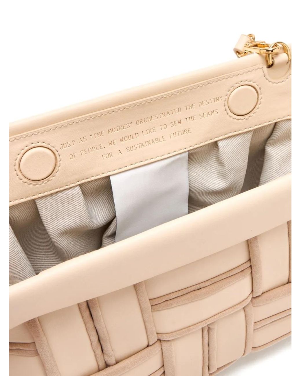 THEMOIRÈ Natural Bios Edge Clutch Bag