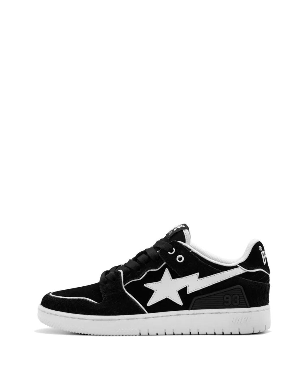 A Bathing Ape Black Sk8 Sta Suede Sneakers for men
