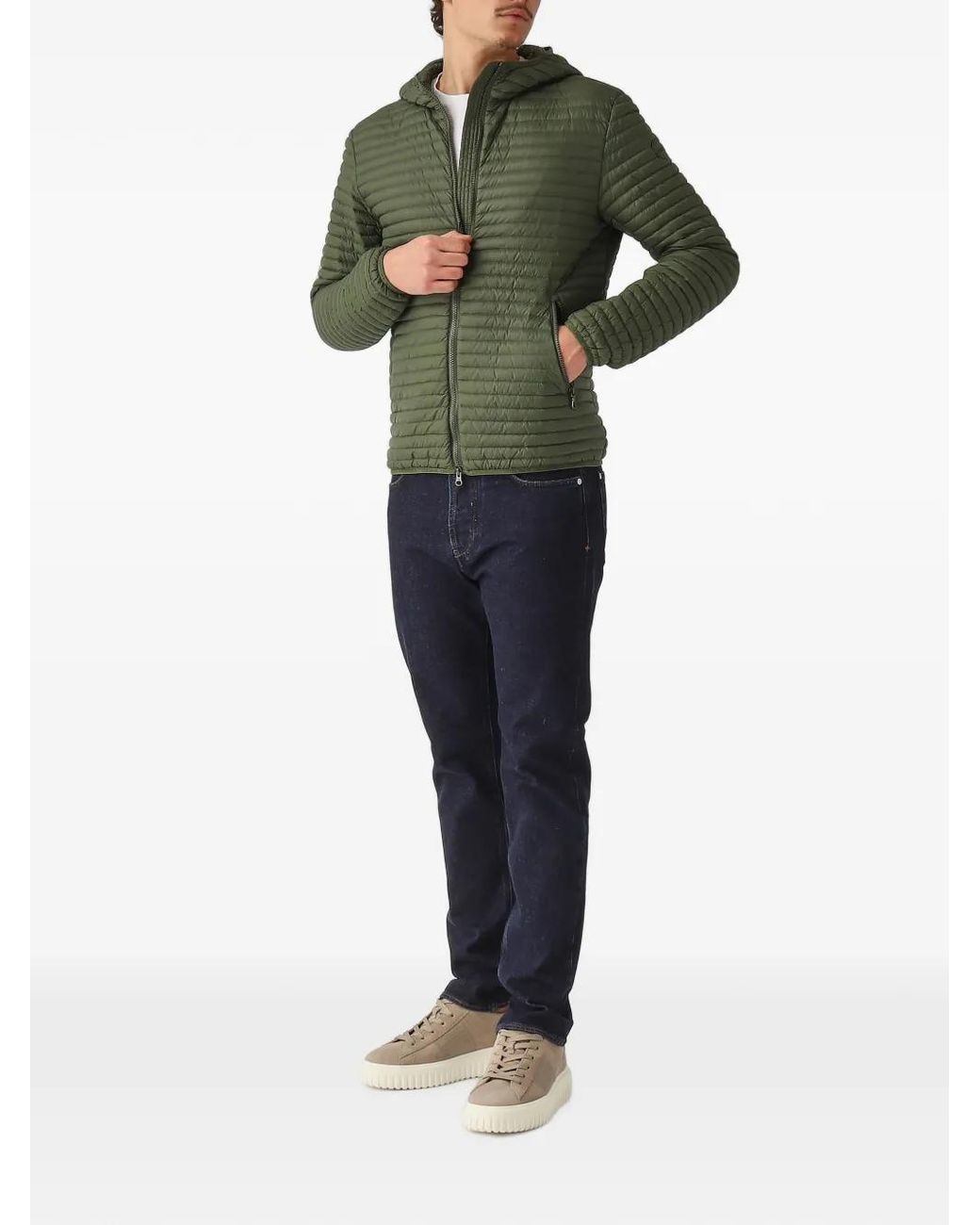 Colmar Green Hooded Zip-Up Jacket for men