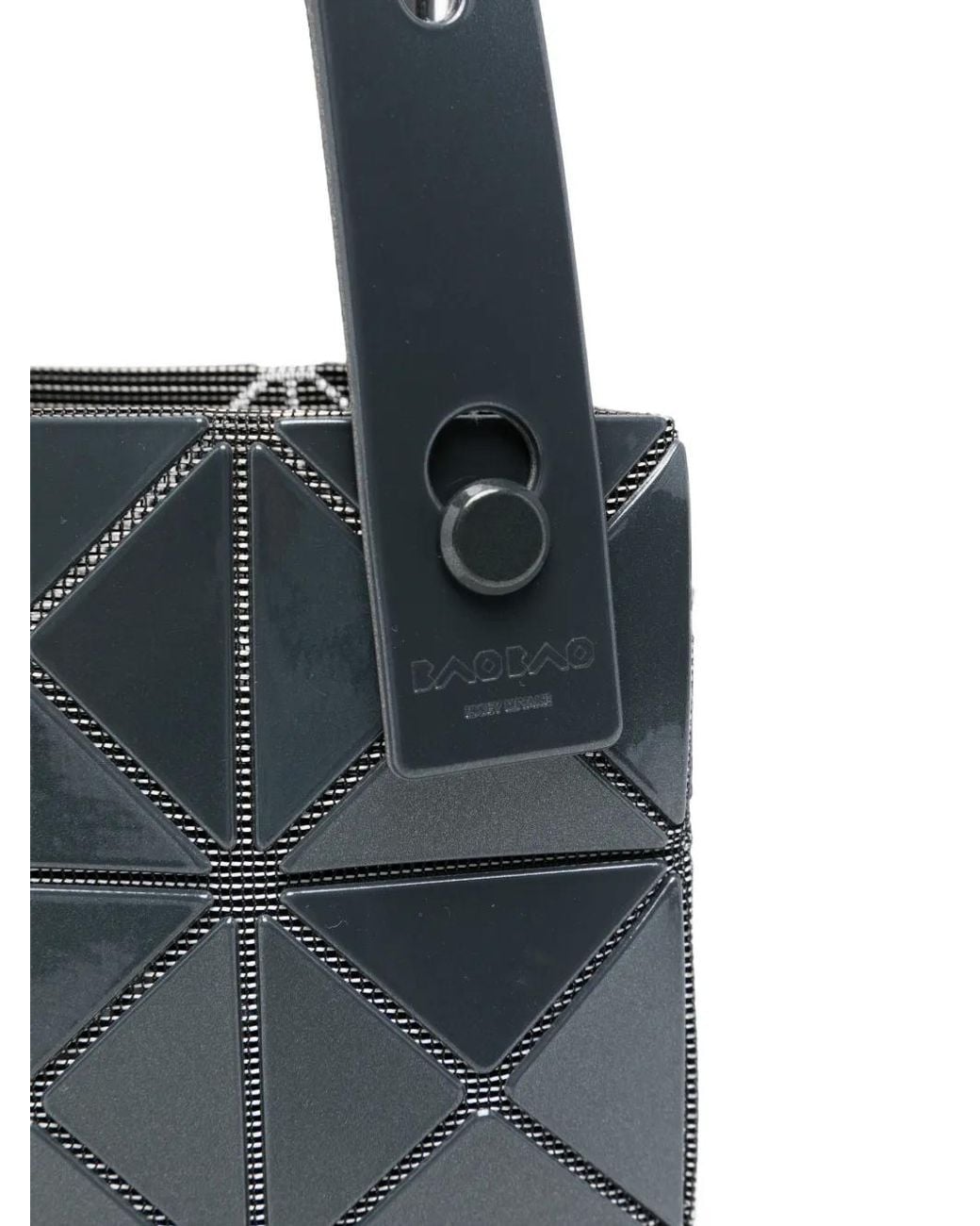 Issey Miyake Black Lucent Geometric Tote Bag