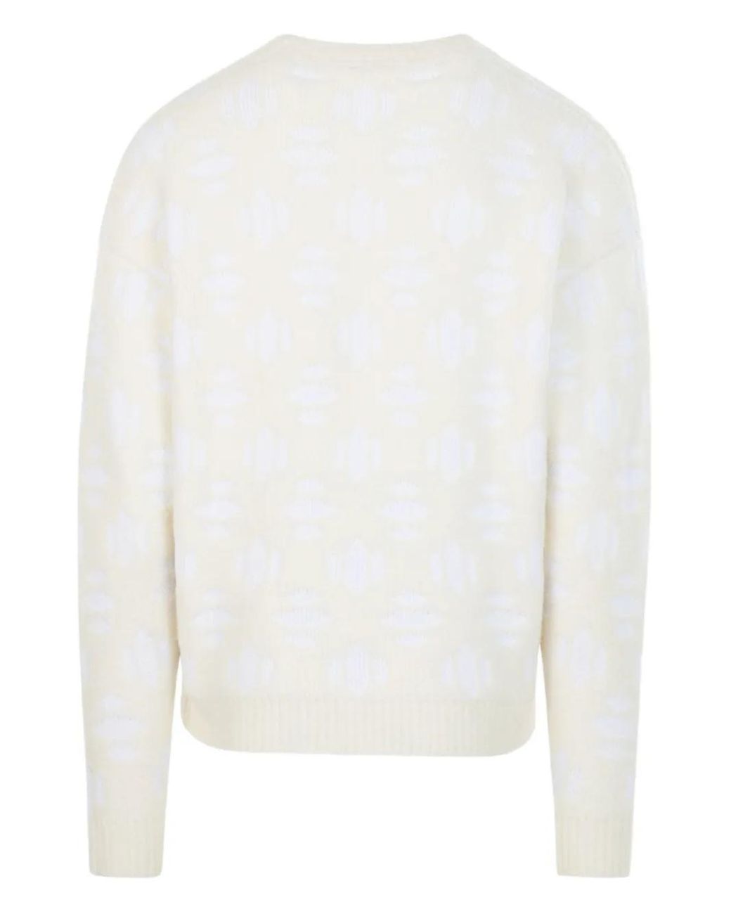 Aztech Mountain White Snowflake Crew-Neck Sweater for men