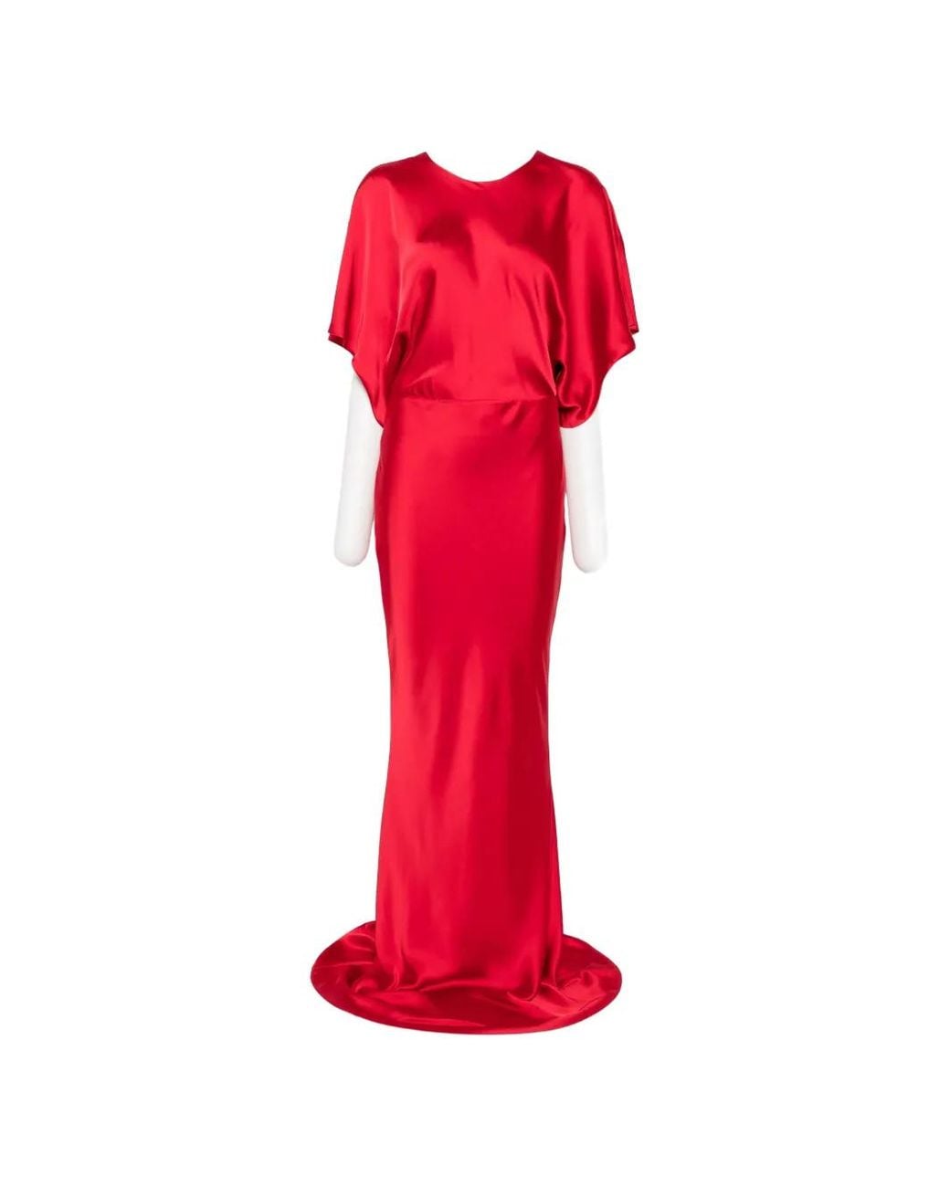 Norma Kamali Red Reverse Obie Dress