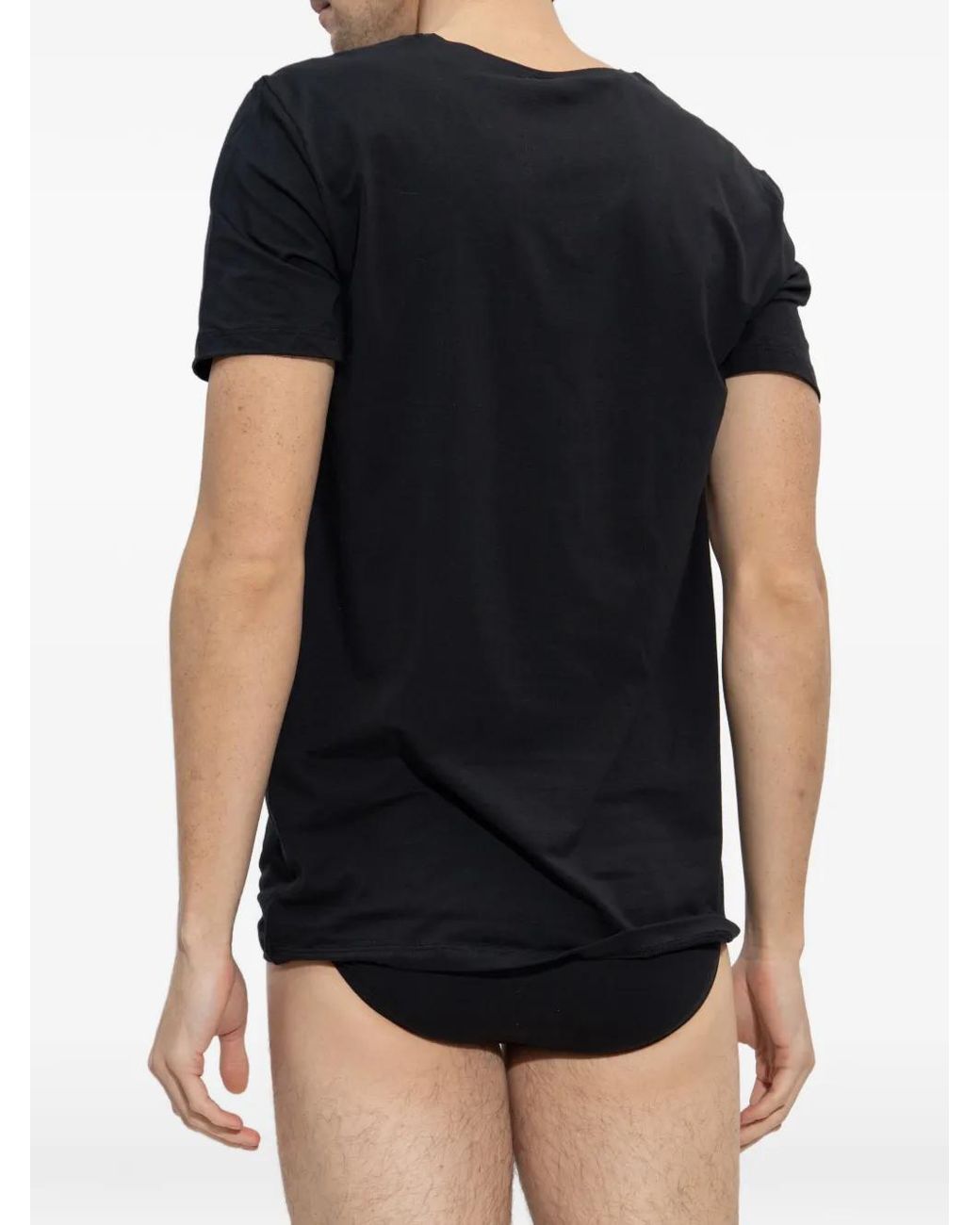 Hanro Black Cotton Briefs for men