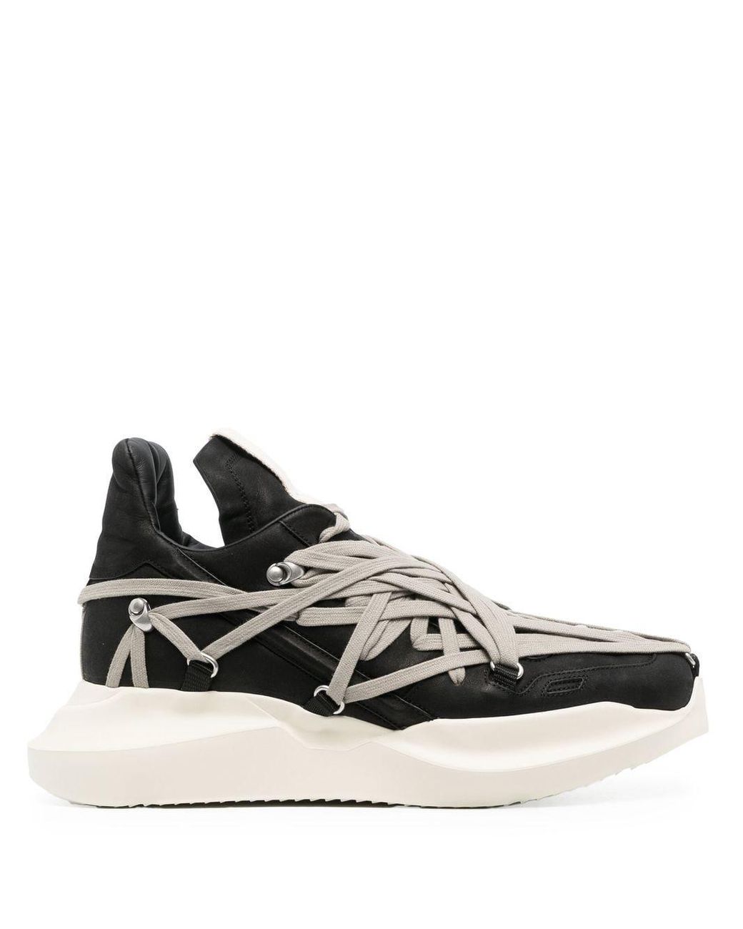 Rick Owens Megalace Runner Sneakers in Black for Men | Lyst Rick Owens Megalace Runner Sneakers in Black for Men | Lyst