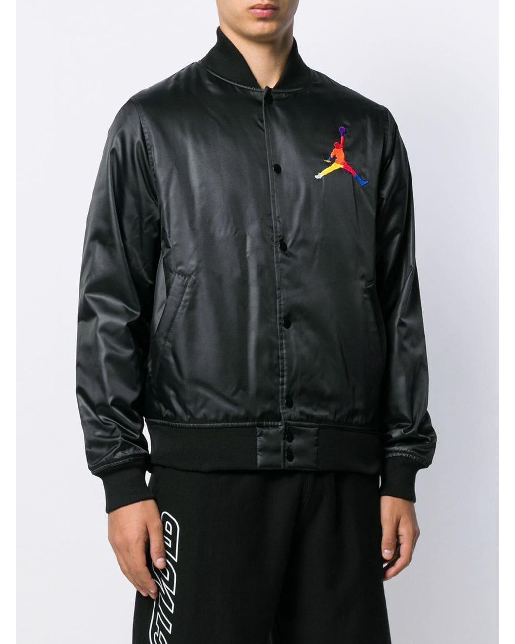black jordan bomber jacket