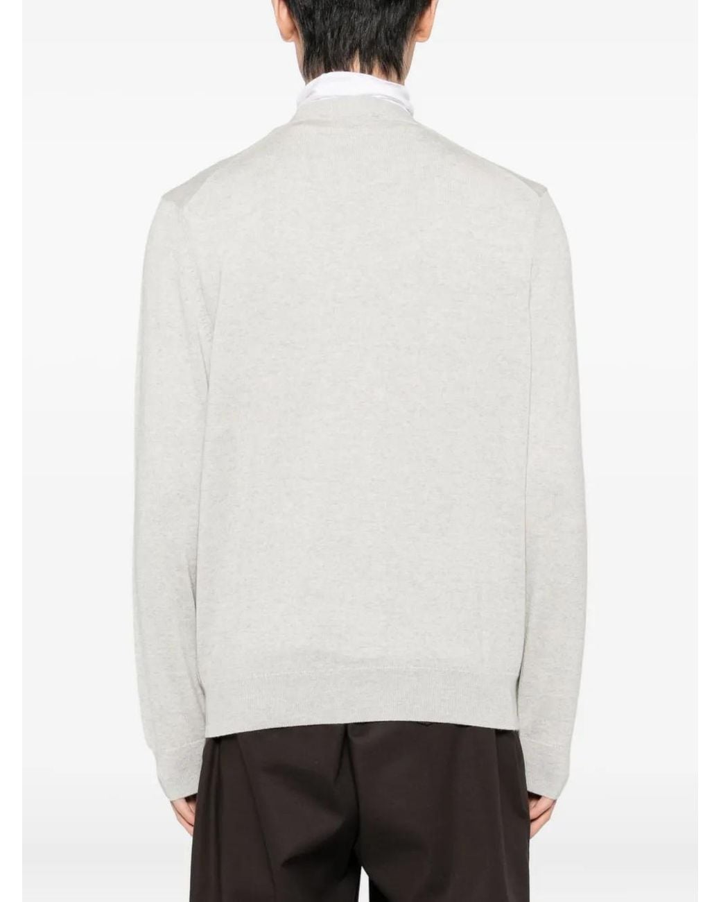 Maison Kitsuné White Fox Head Merino Regular Cardigan for men