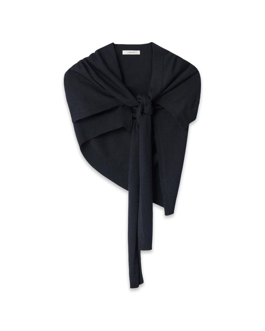 Lemaire Black Trompe L'Oeil Scarf for men
