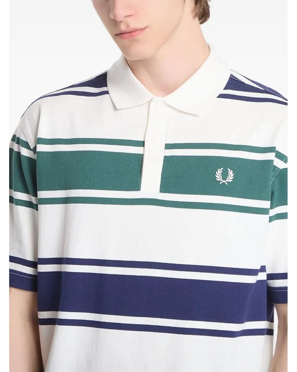 Polo A Rayas Fred Perry de hombre de color Blue