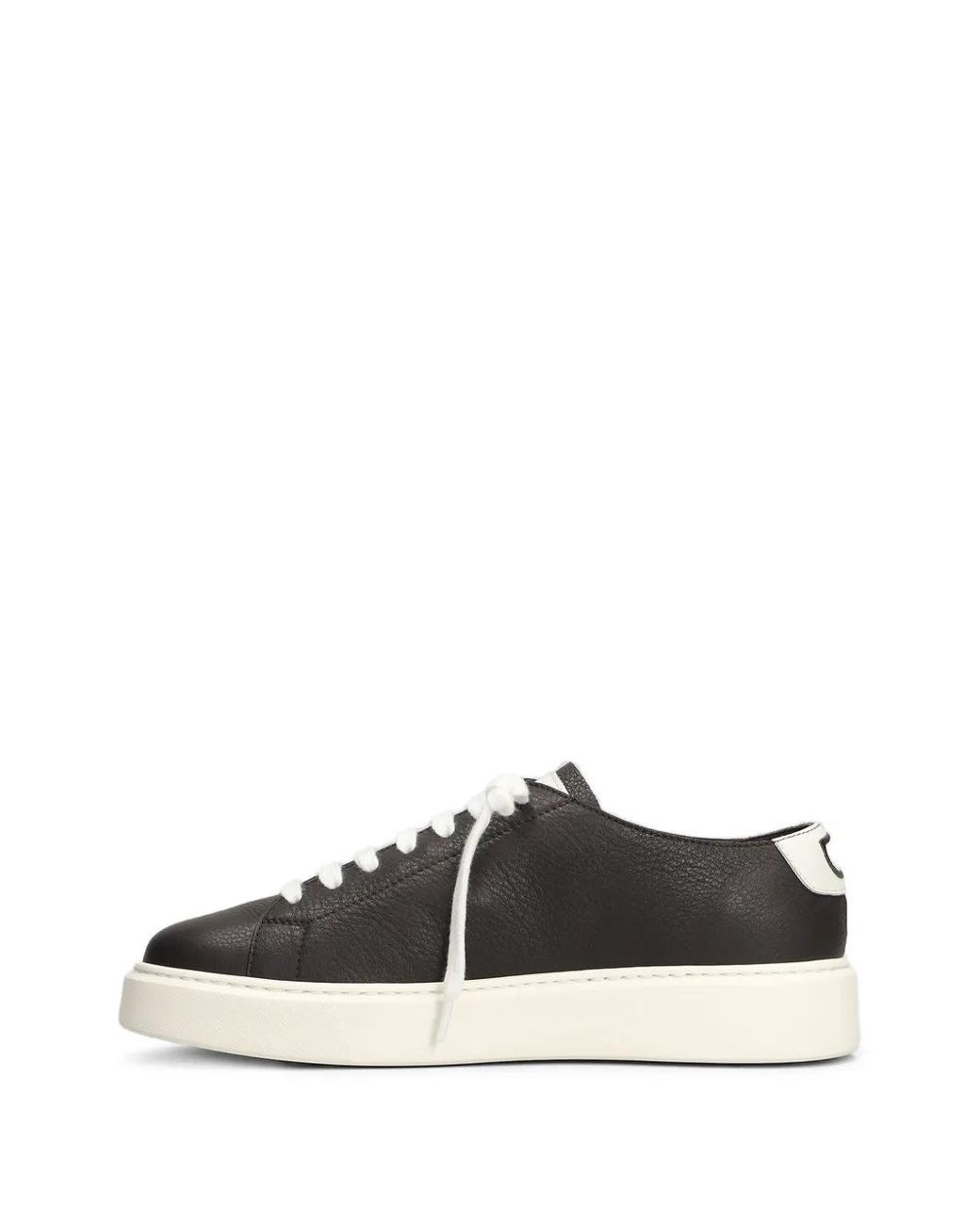 Doucal's White Pebbled-Texture Sneakers for men