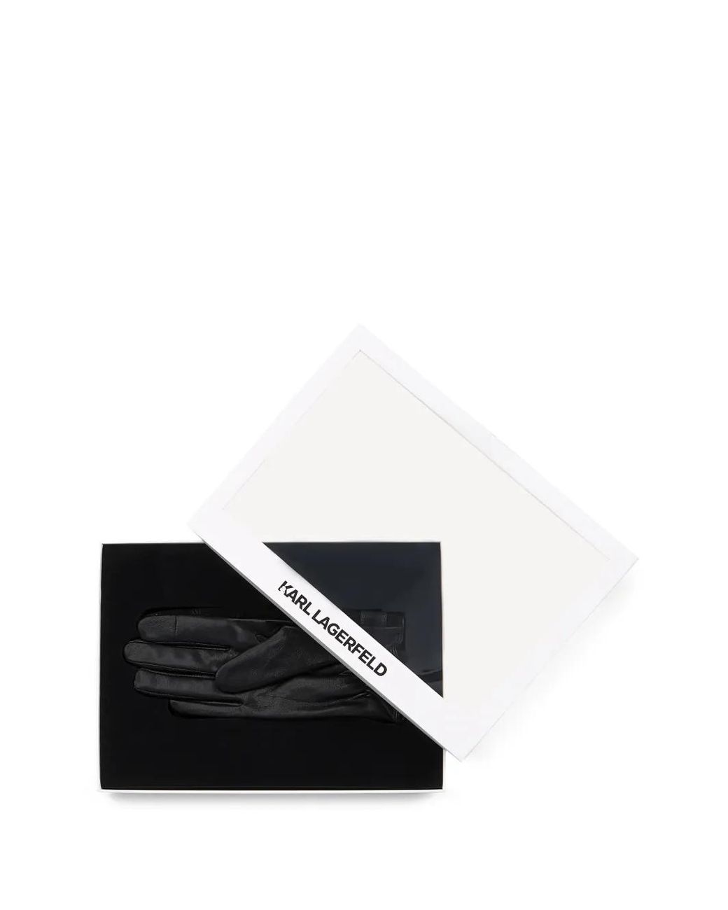 Karl Lagerfeld Black K/Autograph Suede Gloves