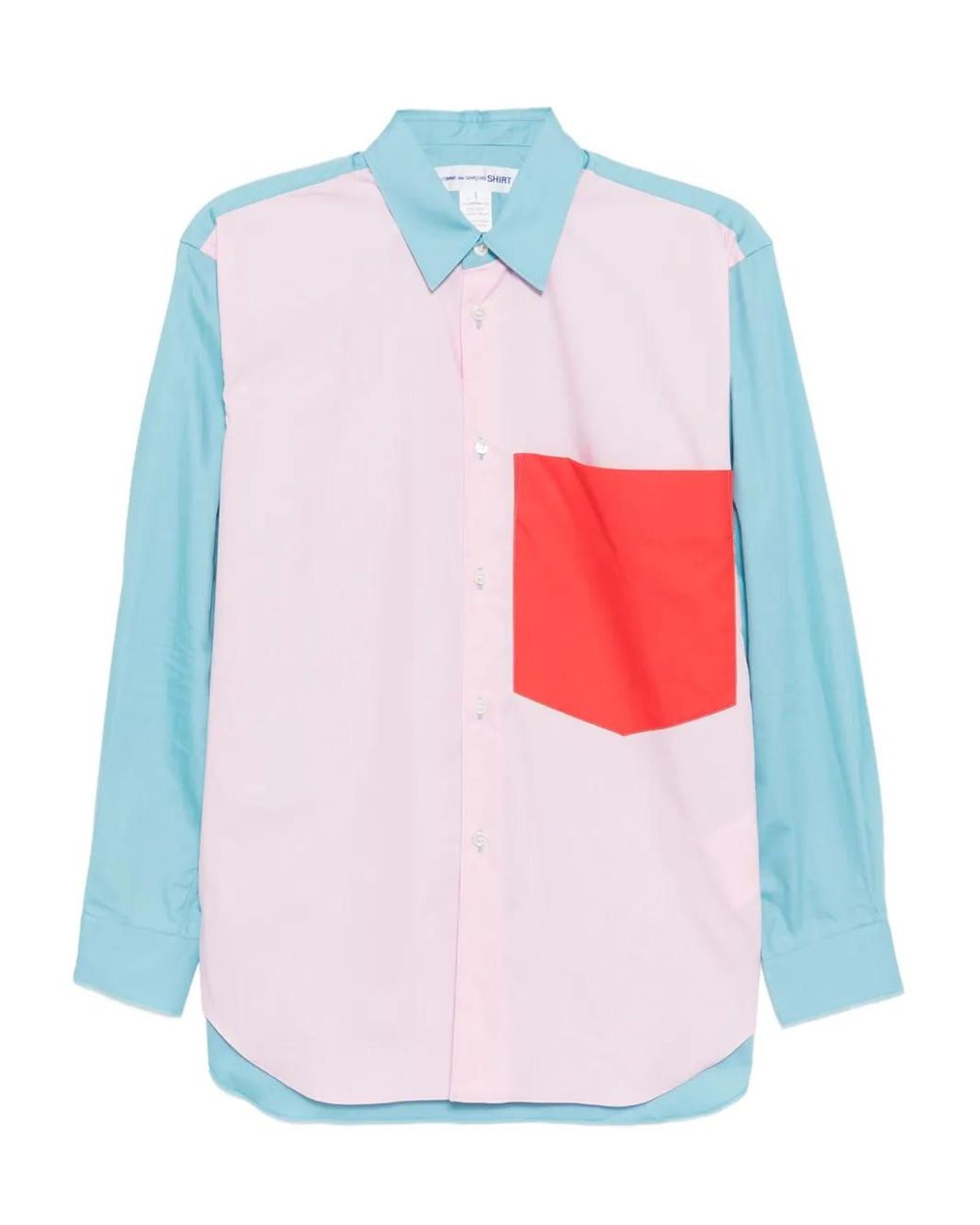 Comme des Garçons White Colour-Patch Shirt for men