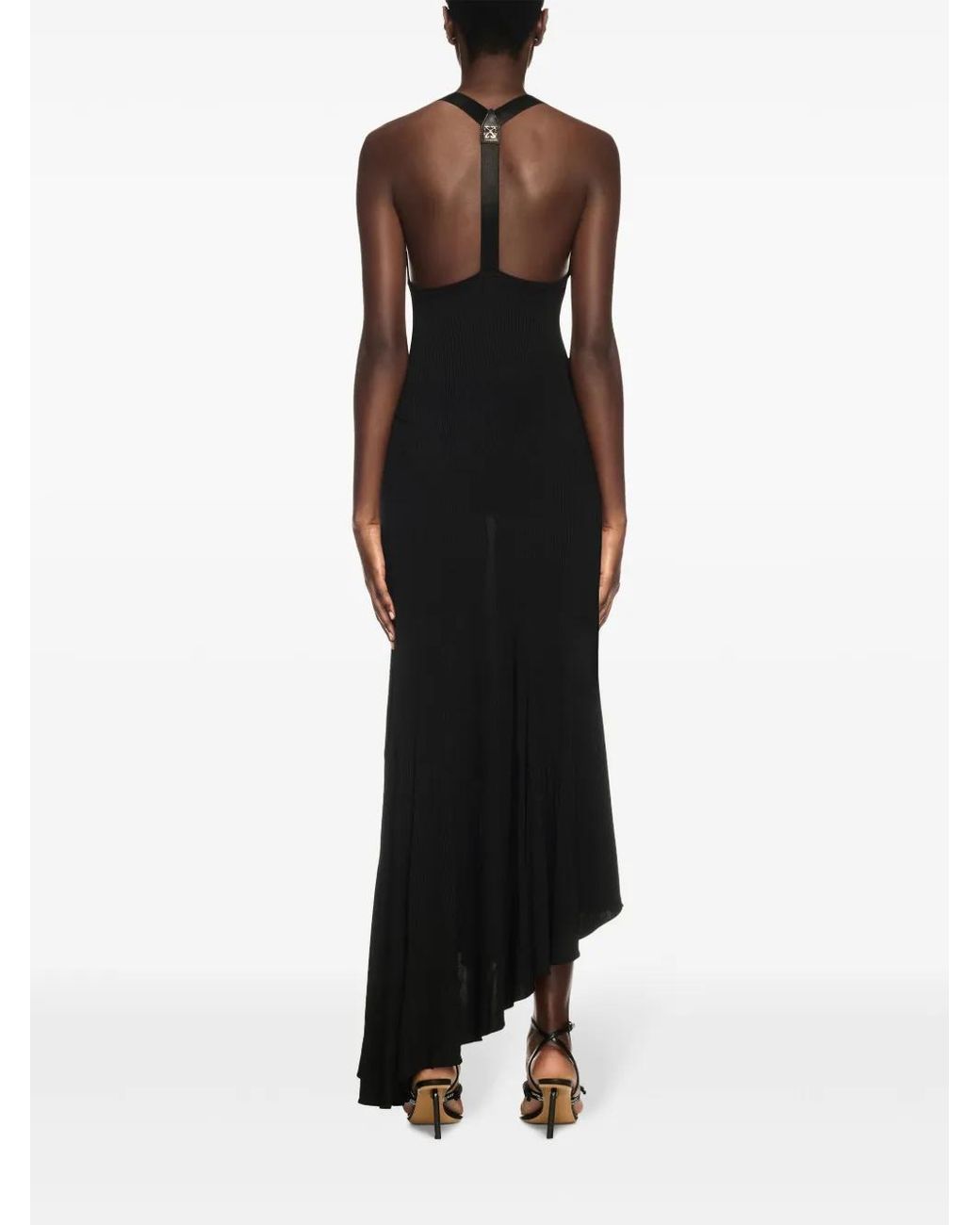 Off-White c/o Virgil Abloh Black Ribbed Dress
