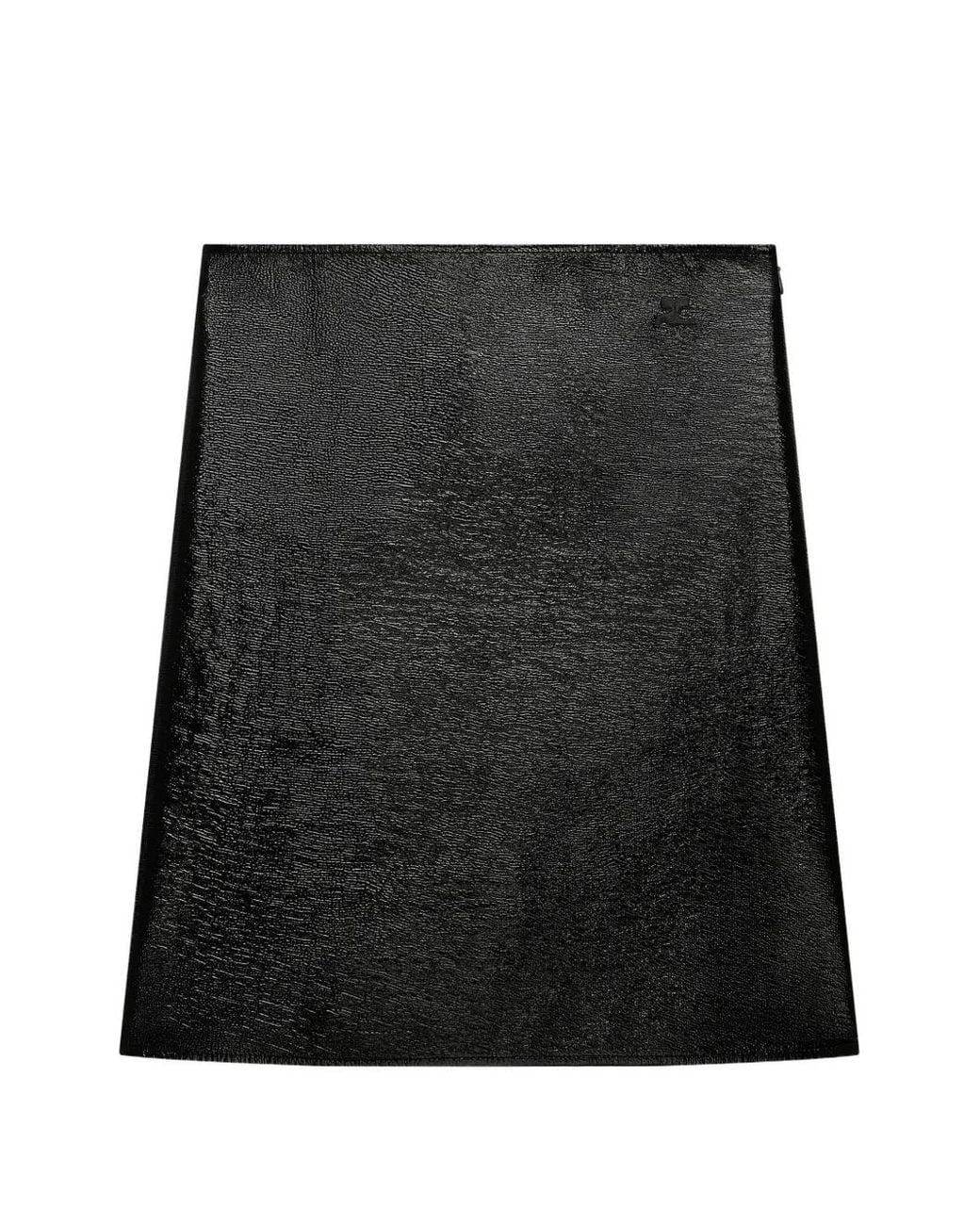 Courreges Black A-Line Mini Skirt