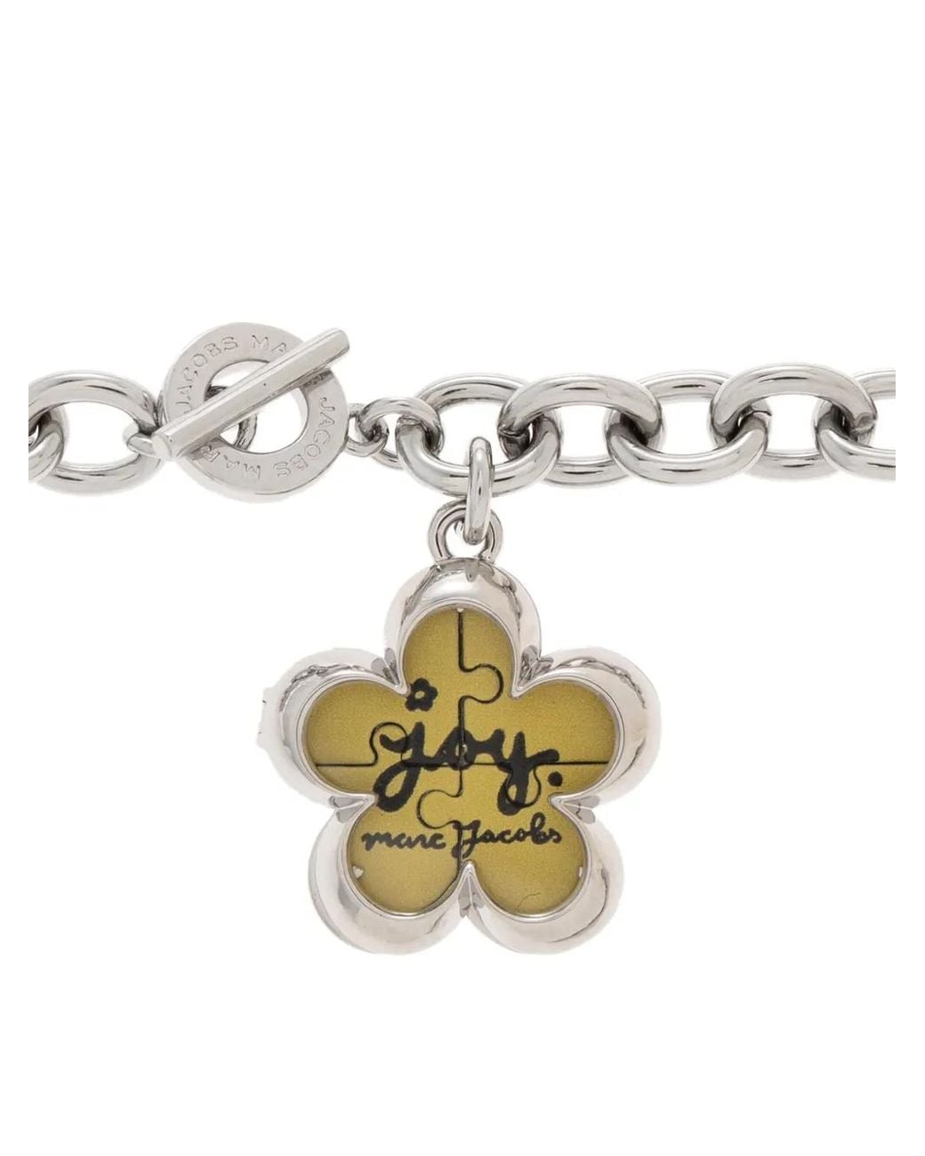 Marc Jacobs Metallic Flower-Charm Chain Necklace