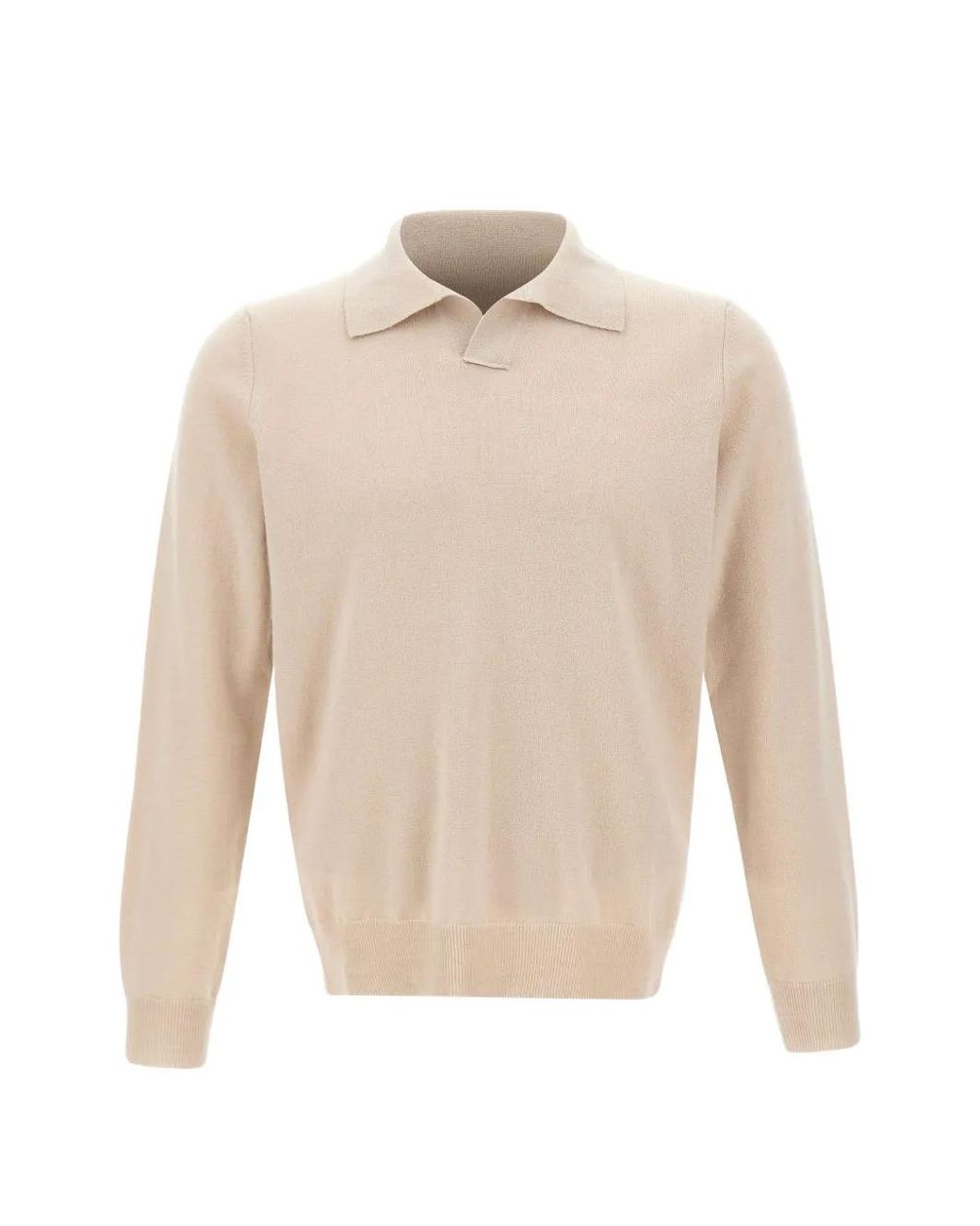 Kangra White Virgin-Wool Long-Sleeve Shirt for men