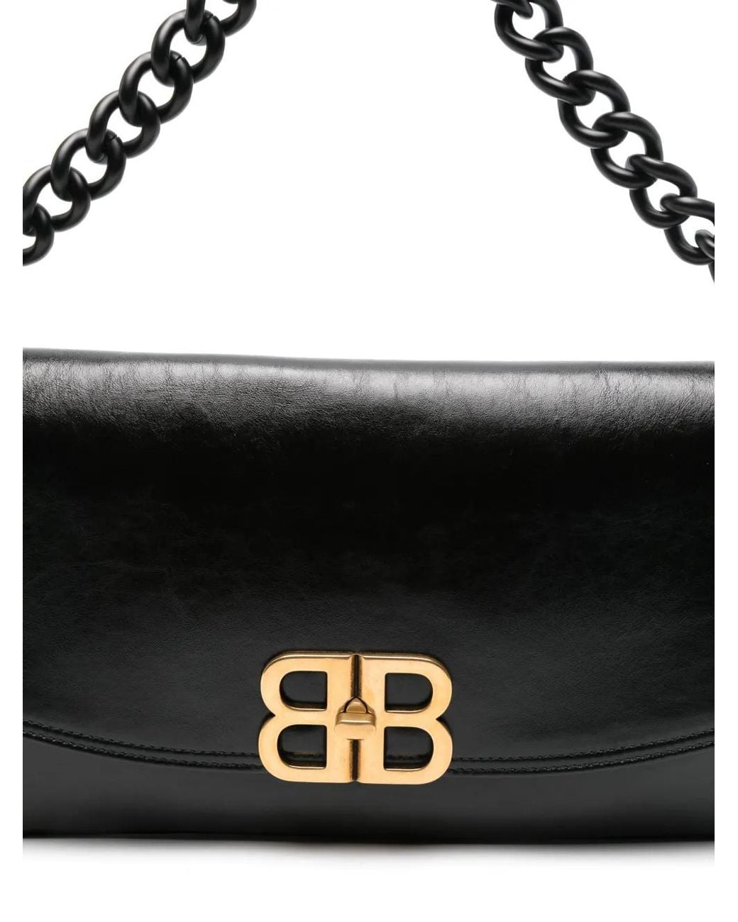 Balenciaga Black Bb Soft Large Flap Bag