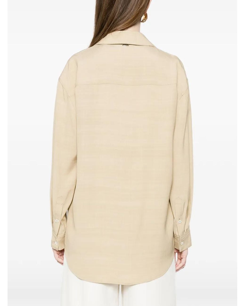 Herno Natural Chemise À Col Noué