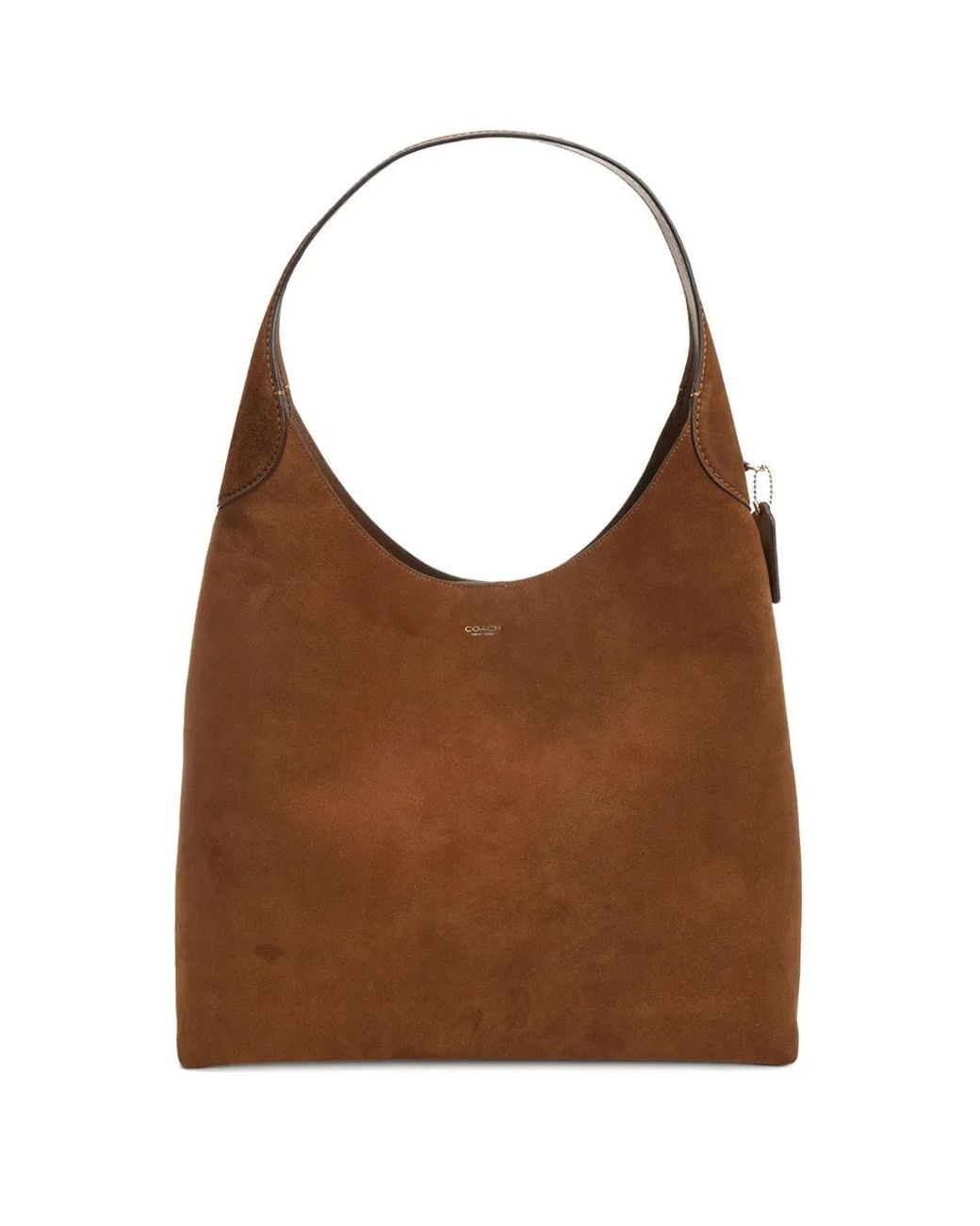 COACH Brown Brooklyn 39 Suede Tote Bag