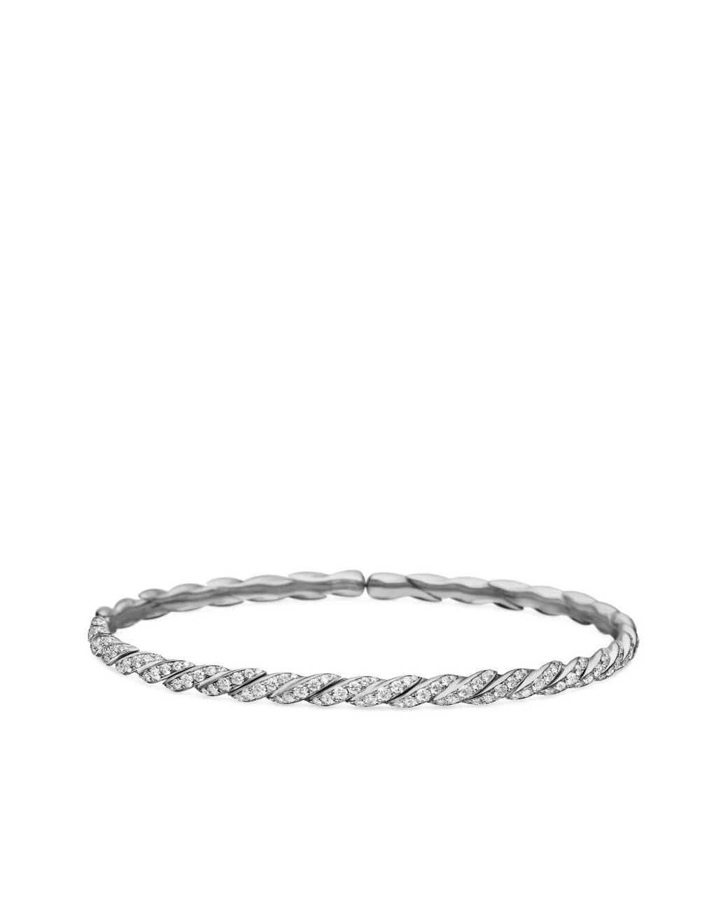 David Yurman White 18Kt Pavéflex Bracelet (3.5Mm)