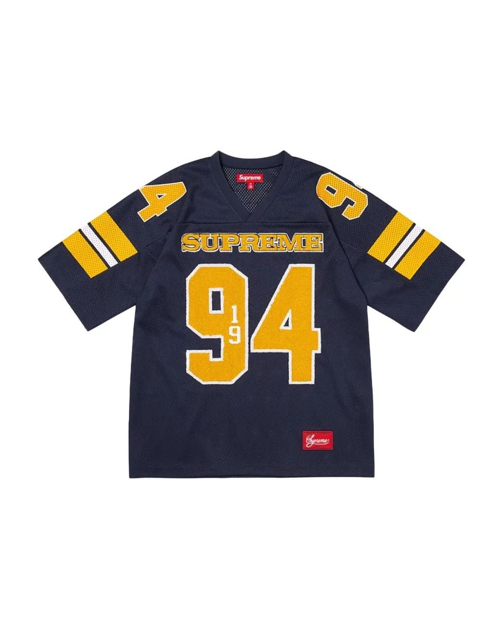Supreme Sequin Football Jersey T-Shirt in Blue for Men | Lyst UK