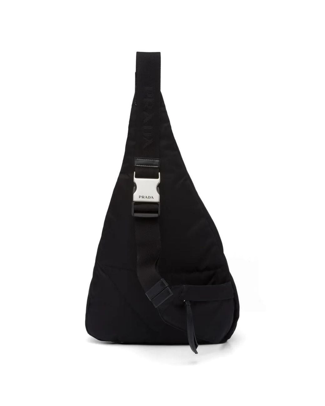 Prada Black Re-nylon Leather Backpack - Men's - Leather/recycled Nylon for men
