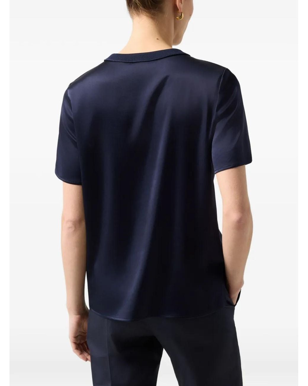 Bogner Blue Dylan Satin T-Shirt