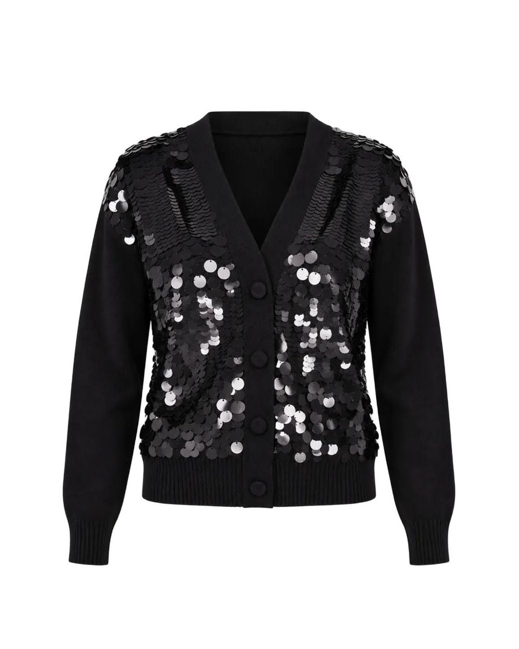Kocca Black Cuniberto Sequin-Embellished Cardigan