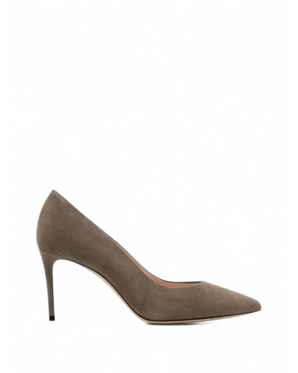 Casadei Natural Suede Pumps