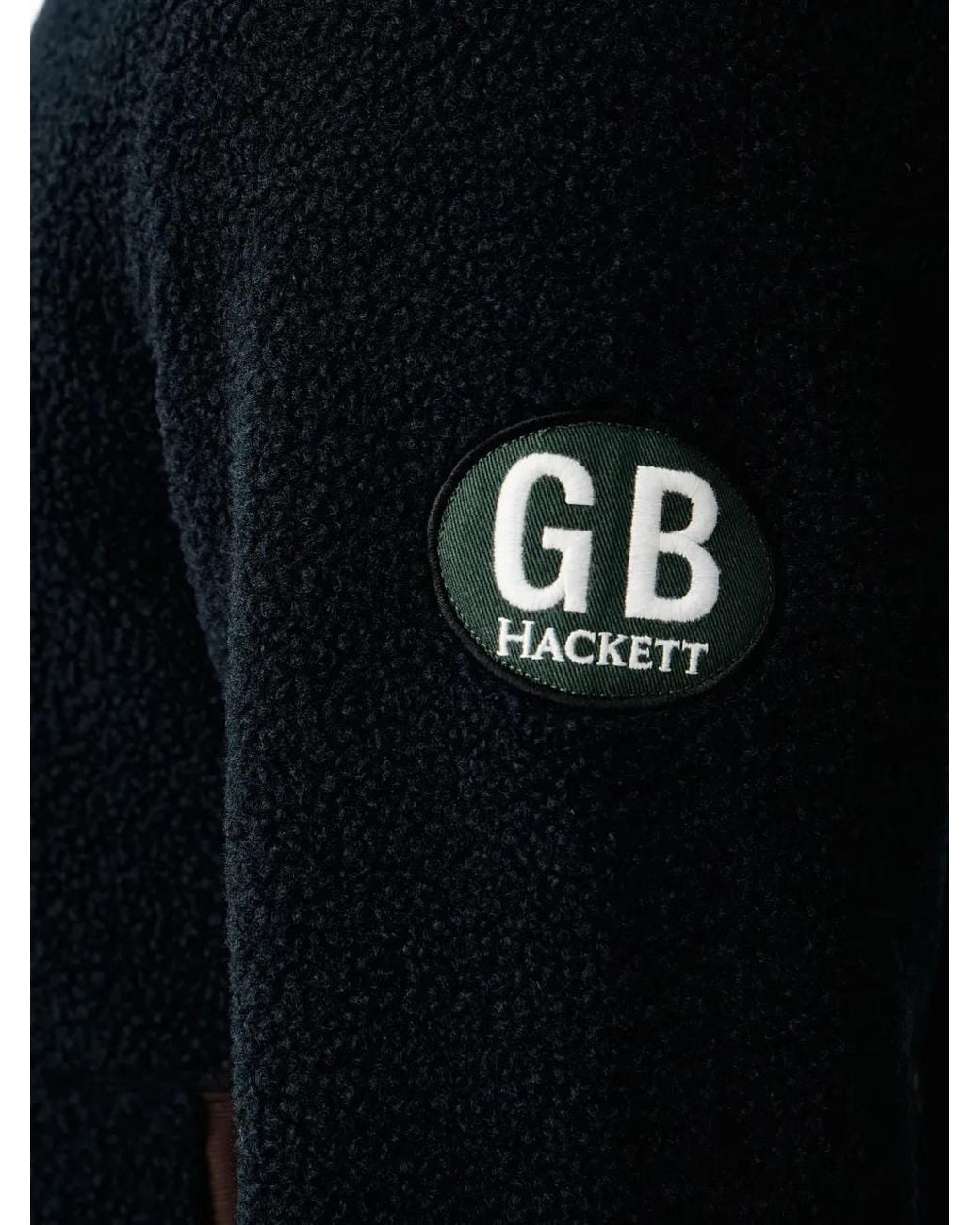 Hackett Blue Fleece Zip-Up Jacket for men