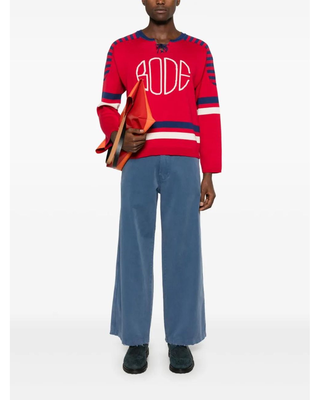 Bode Red Sweaters for men