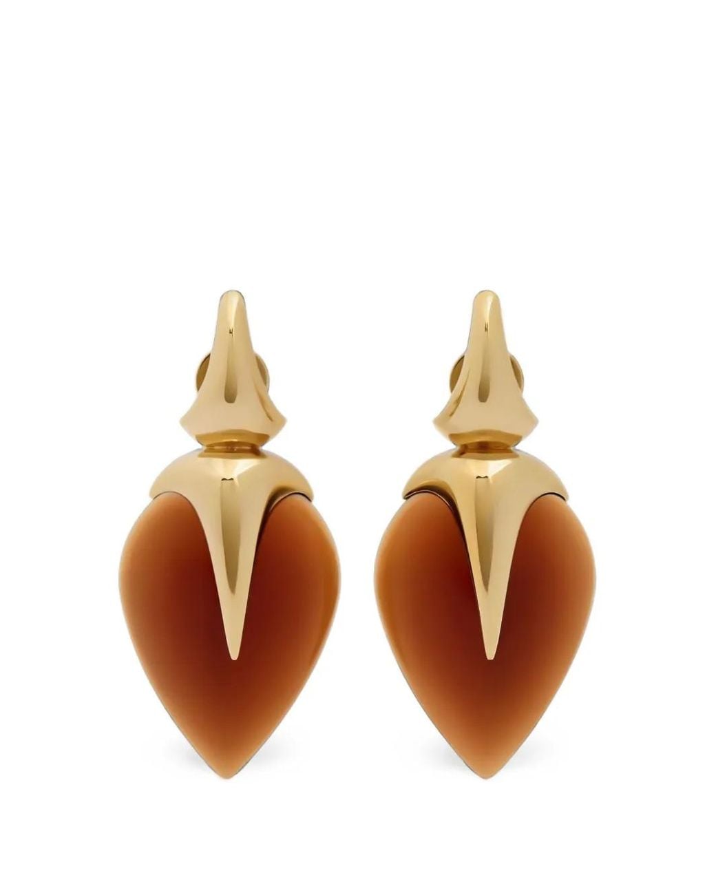 Givenchy White Heartwood Earrings