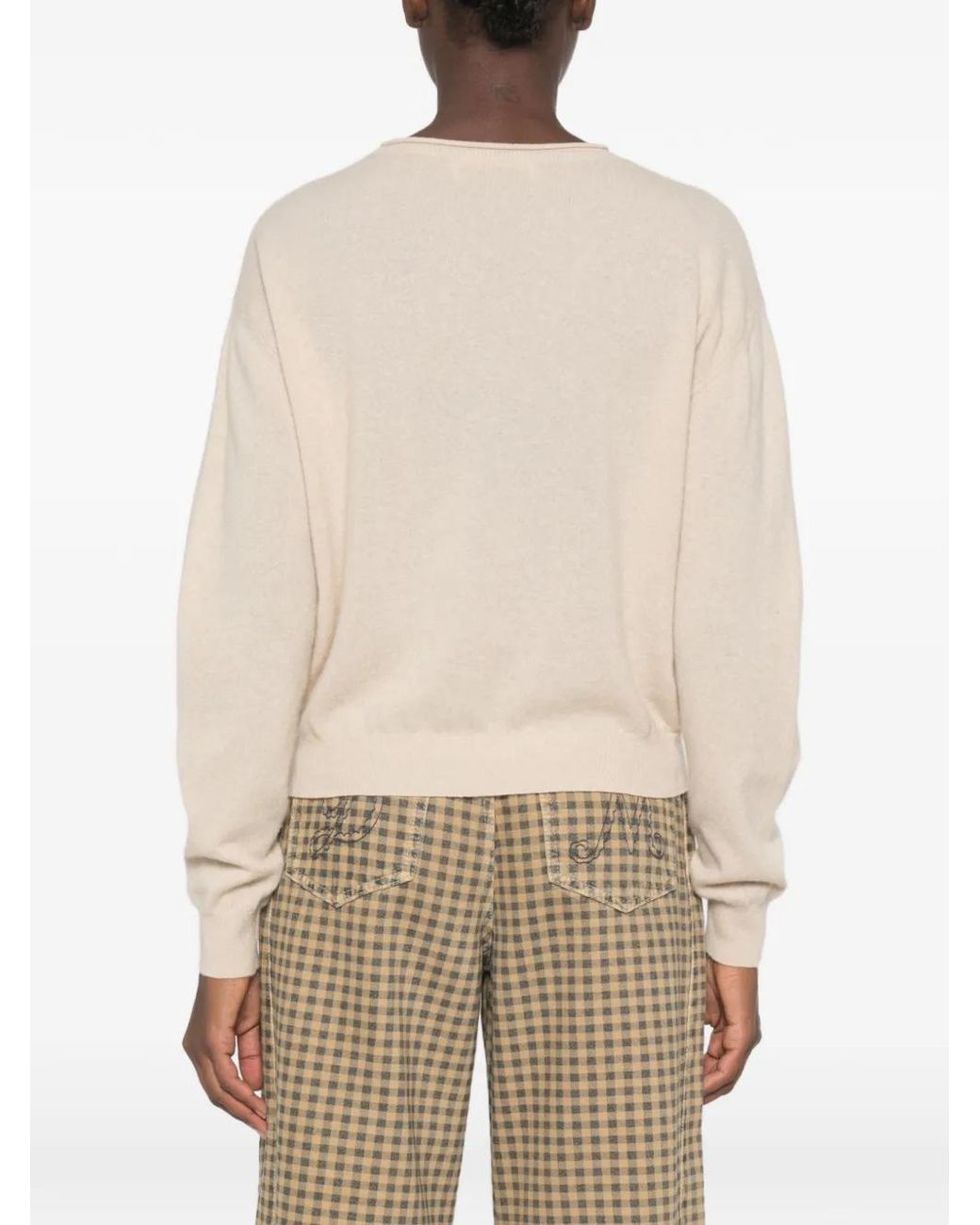 Phisique Du Role Natural Button-Embellished Sweater