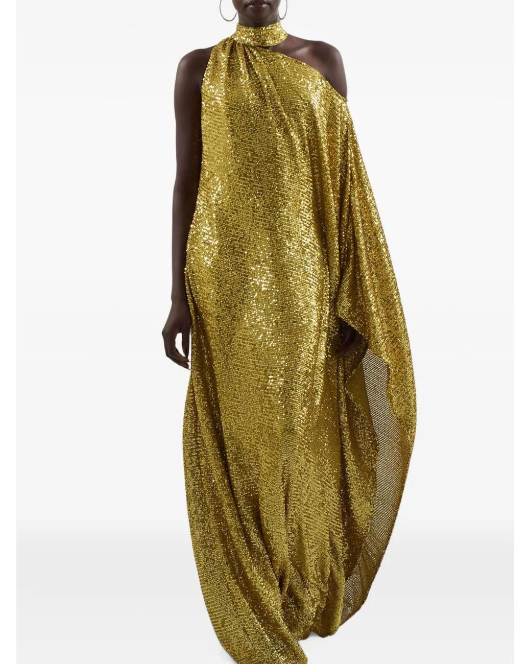 ‎Taller Marmo Metallic Atlas Disco Sequin-Embellished Dress
