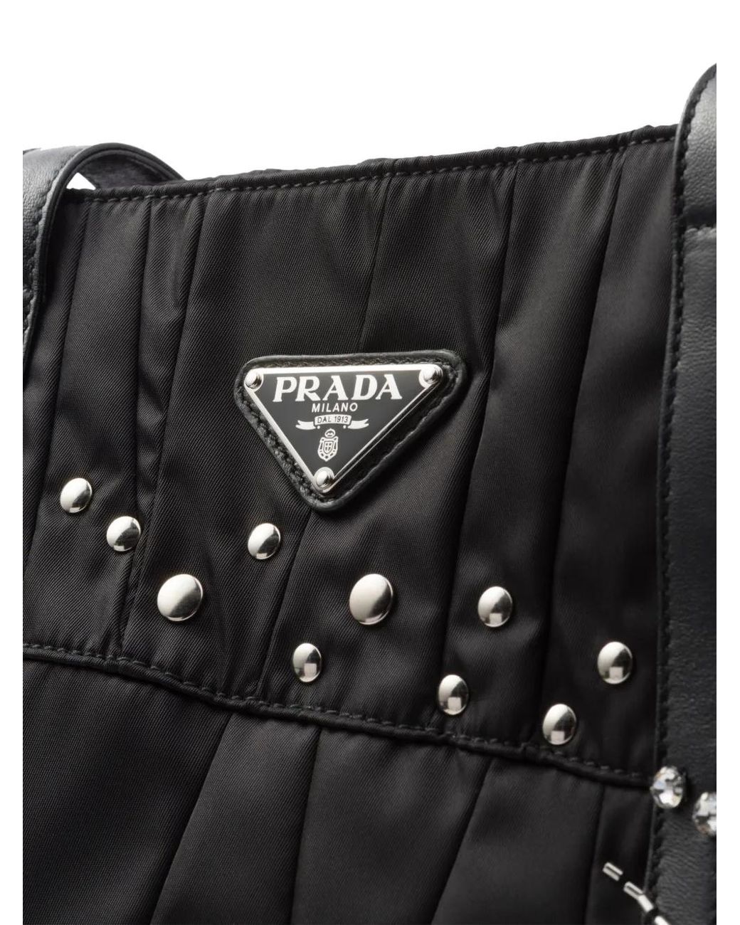 Prada Black Große Re-Nylon Handtasche