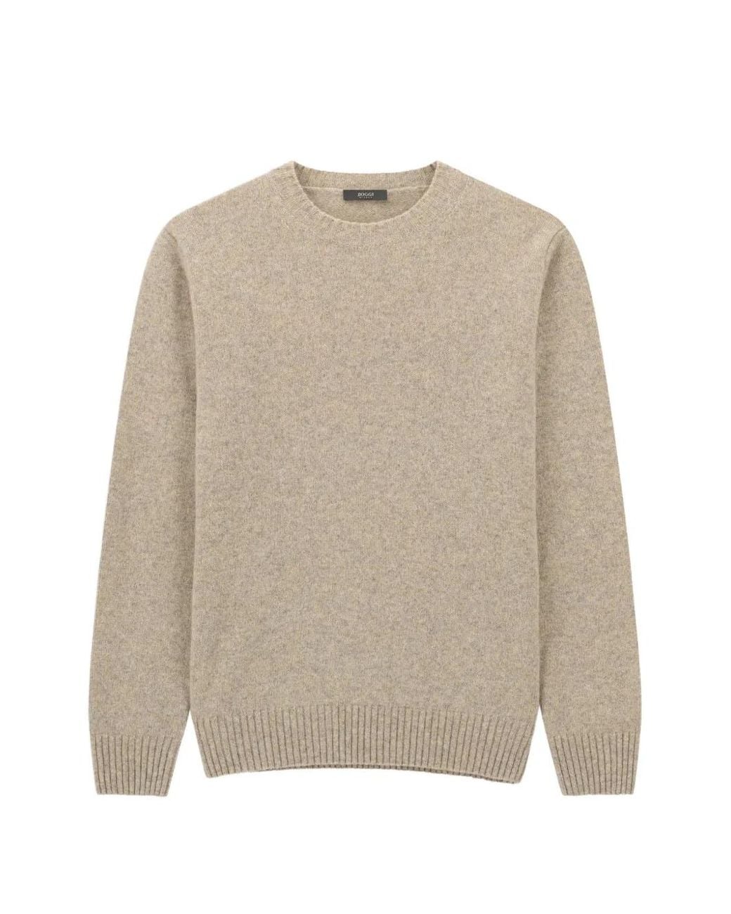 Boggi Natural Crew Neck Jumper for men