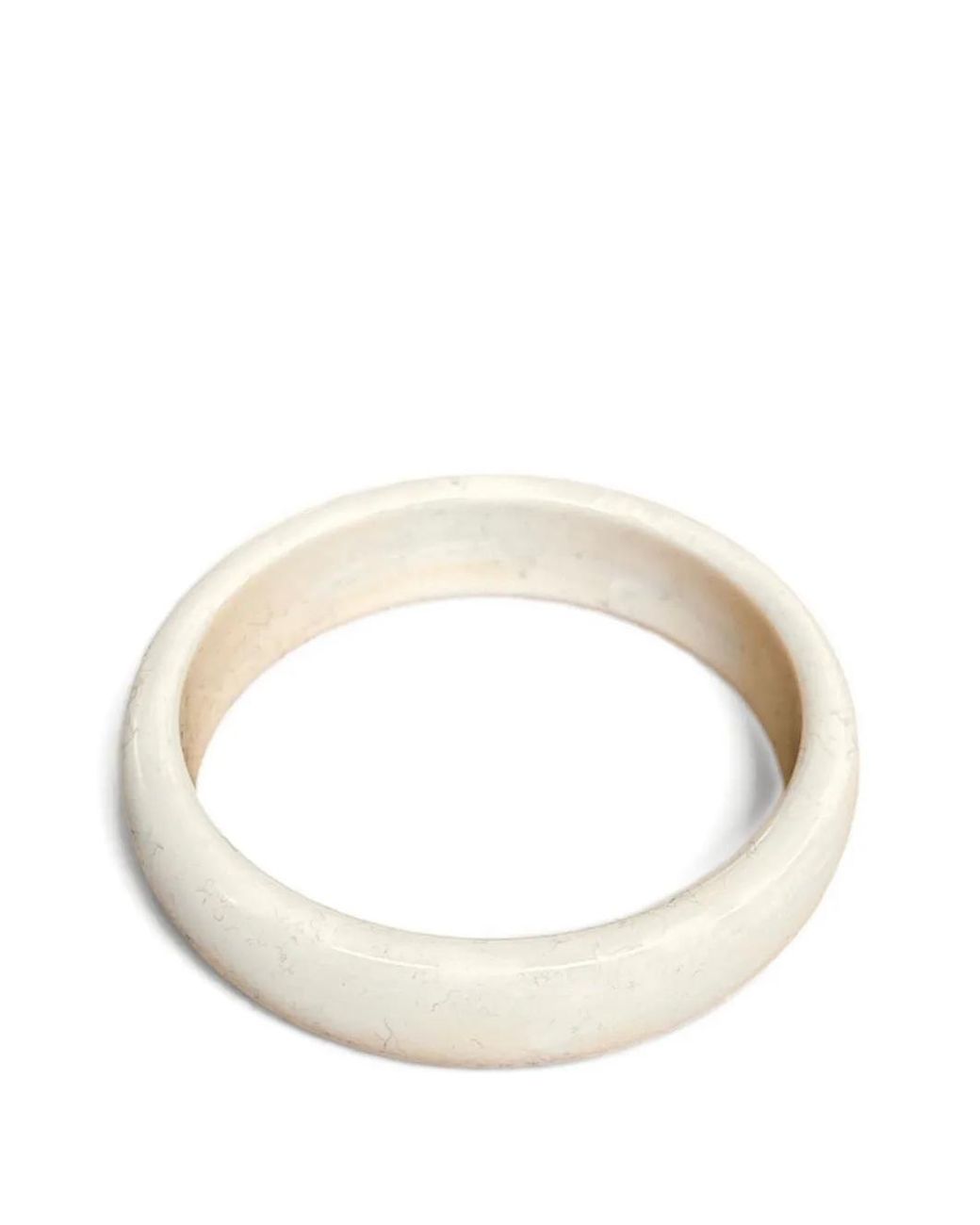 Douuod White Polished Slip-On Bracelet