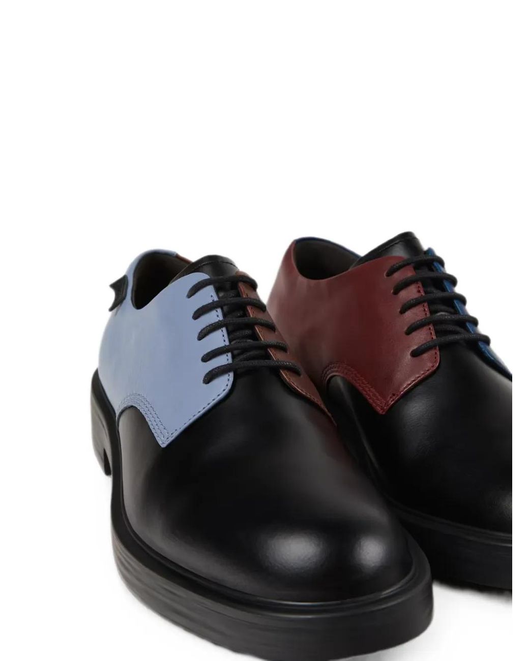 Camper Blue Twins Leather Derby Shoes for men